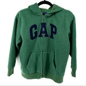 GAP Kids Green Zip Up Hoodie Little Kids Large 10